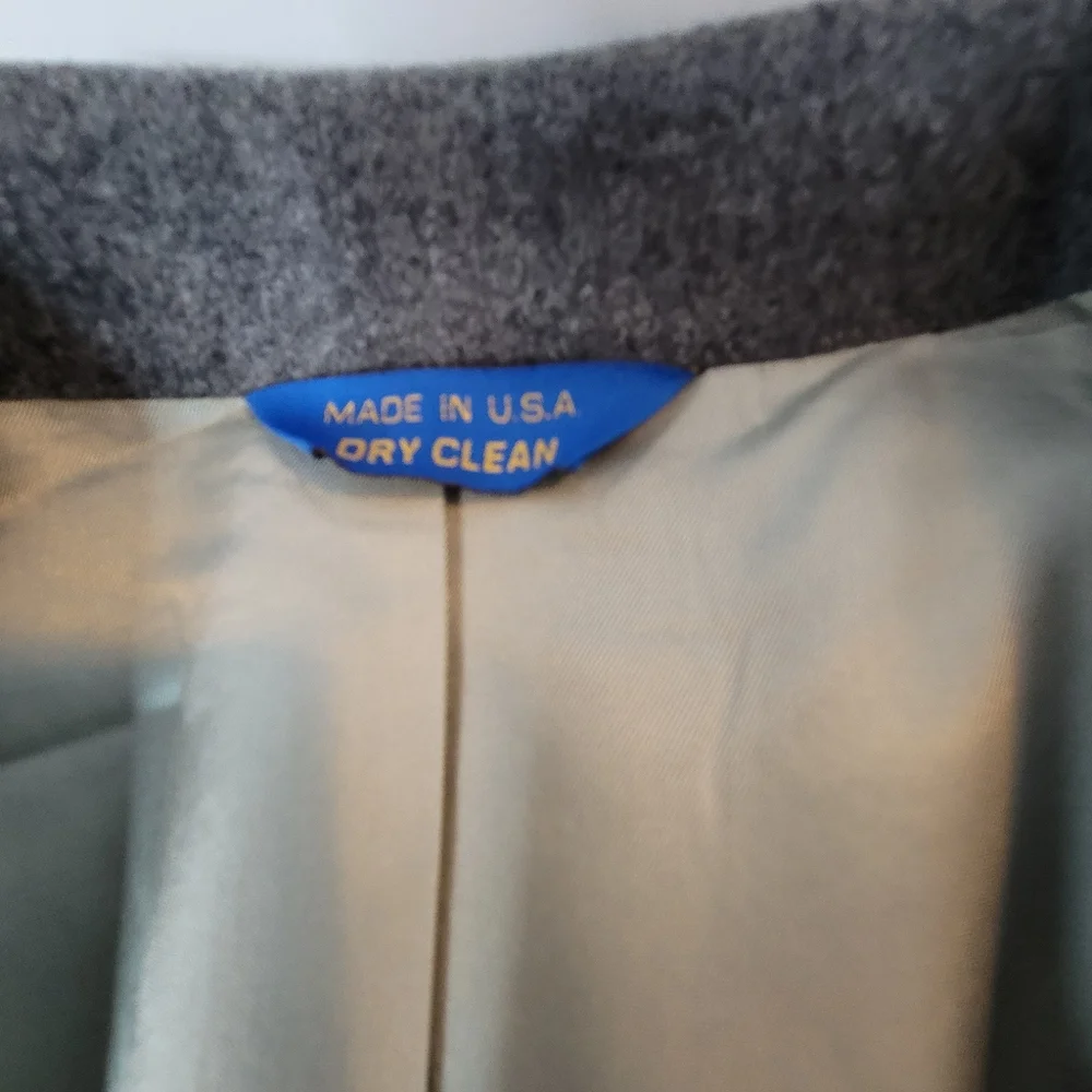 Pendleton Blazer Mens 44L Gray Wool Sport‎ Coat Jacket Two Button